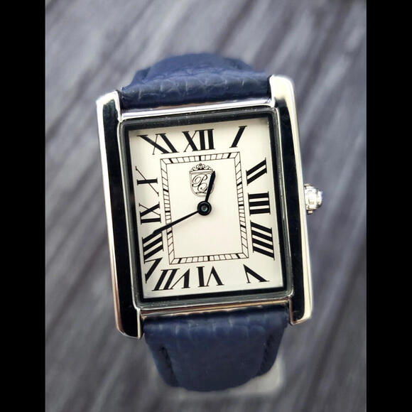 Pierre Lucerne 1888 Swiss Vintage Inspired Mens Watch Blue - Picture 4 of 15